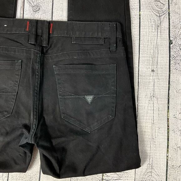 GUESS Black Medium Rise Skinny Scotch Fit Jeans - Picture 3 of 6